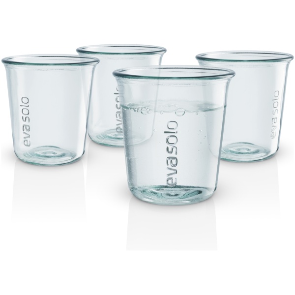 Eva Solo Recycled Glas Bekers 250 ml Set van 4 Stuks