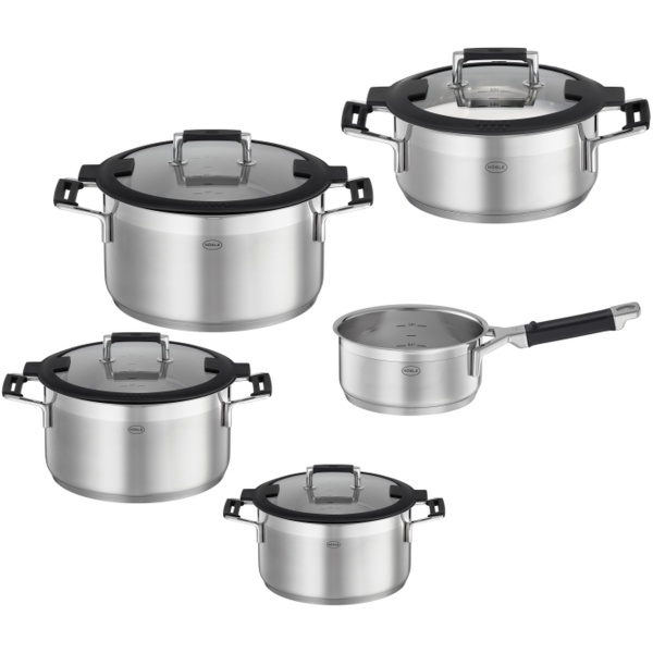 Rösle Keuken Silence Pro Pannenset Set van 5 Stuks Assorti