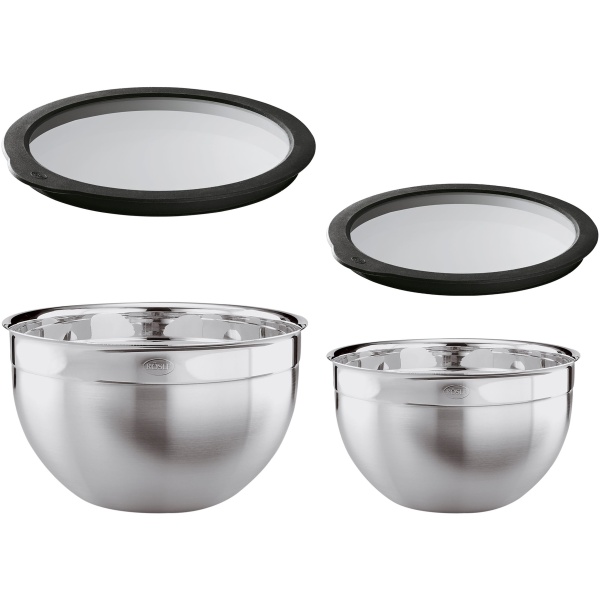 Rösle Keuken Schaal met Vershouddeksel Set van 2 Stuks