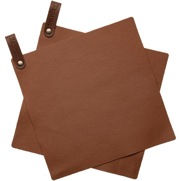 Xapron Bovine Pannenlap Leer Set van 2 Stuks