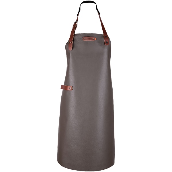 Xapron Bovine Schort met Nekband Medium Leer