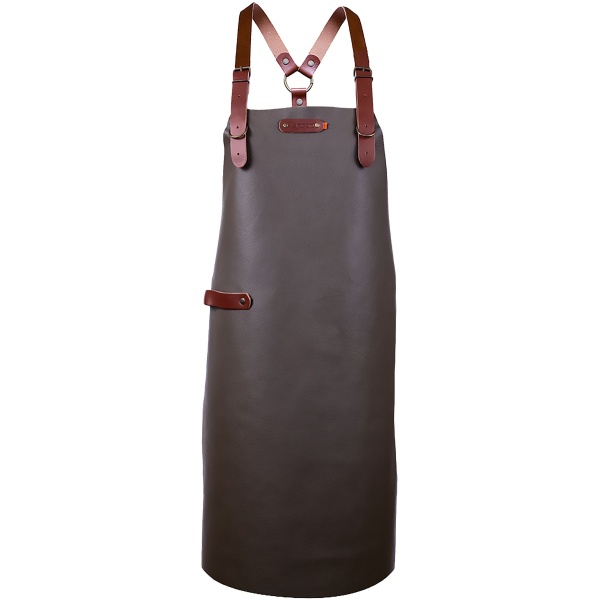 Xapron Bovine Schort met Schouderbanden XL Leer