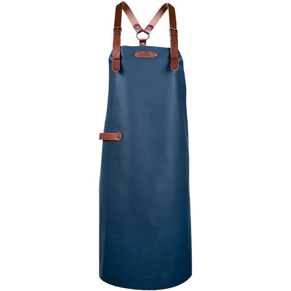 Xapron Bovine Schort met Schouderbanden Large Leer