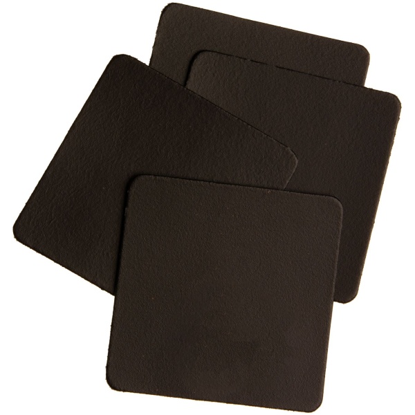 Xapron Mistral Onderzetter Leer 10 x 10 cm Set van 4 Stuks