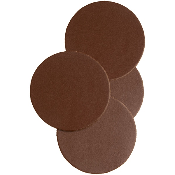 Xapron Mistral Onderzetter Leer 10 x 10 cm Set van 4 Stuks