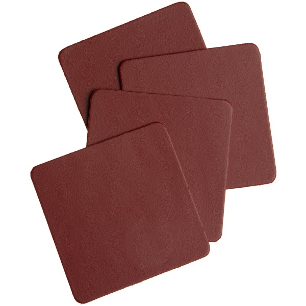 Xapron Mistral Onderzetter Leer 10 x 10 cm Set van 4 Stuks