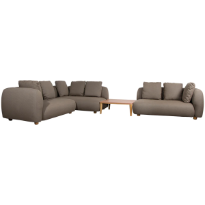 Cane-Line Capture hoekbank w/ tafel & chaise longue